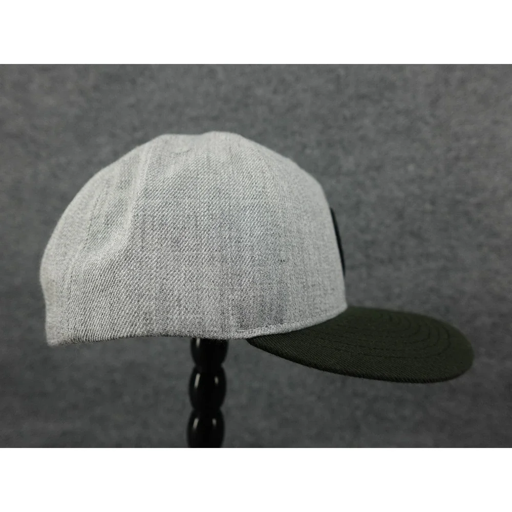 Brixton‎ Snapback Hat Unisex Adjustable Grey Green Excellent Two-Tone Patch Cap